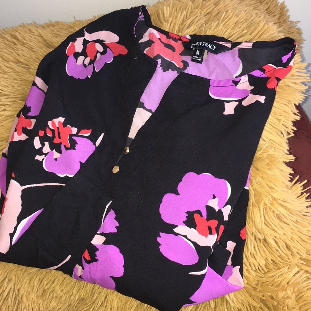 Ellen Tracy Floral Blouse